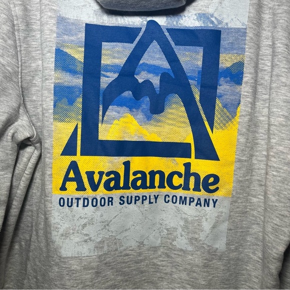 Avalanche Outdoor supply company Gray Hoodie medium - Picture 3 of 11